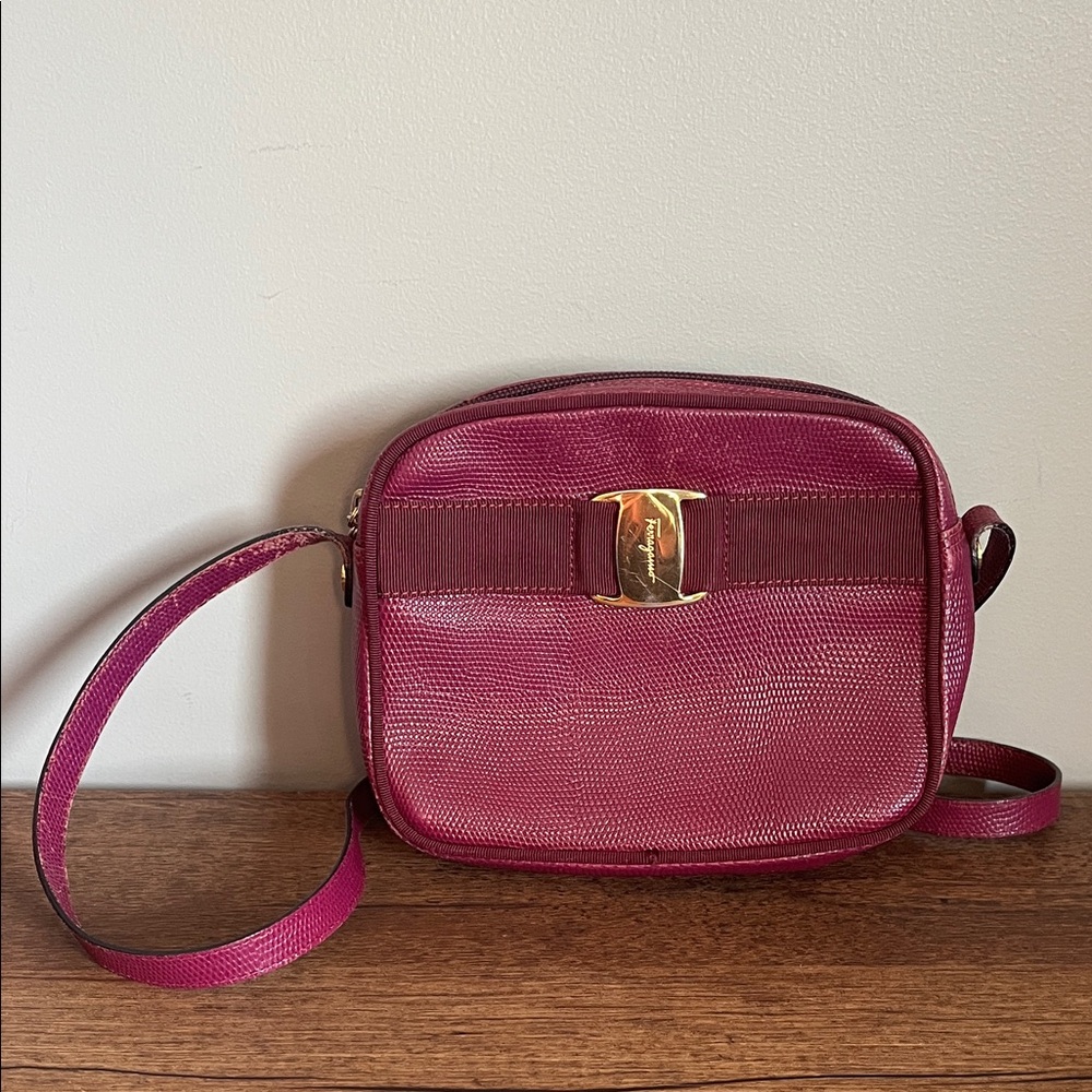Salvatore Ferragamo Magenta Crossbody Bag